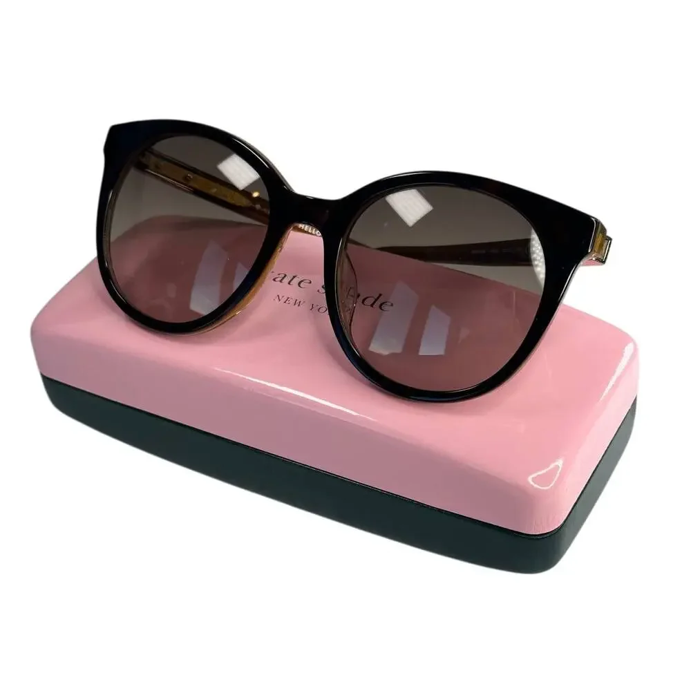 Kate Spade Akayla 52MM Round Sunglasses Dark Havana